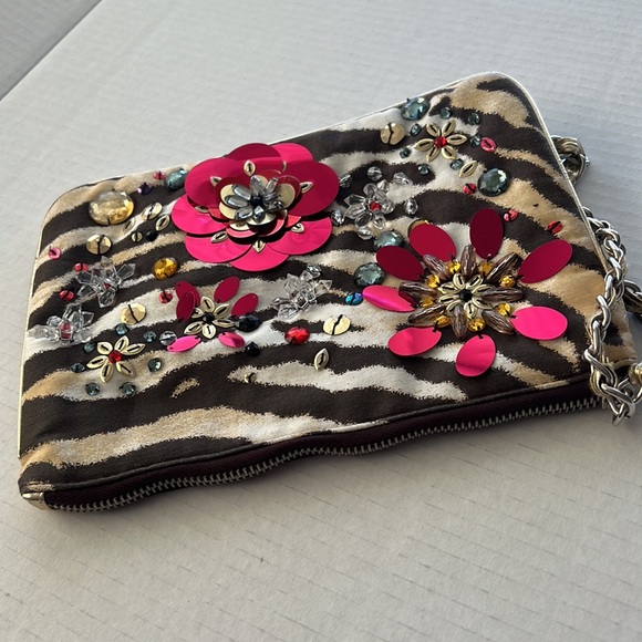 Express Zebra Sequin Mini Bag/Clutch - Picture 3 of 7